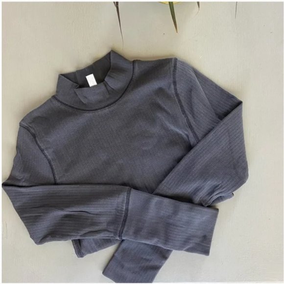 NWT Free People The Rickie Top in Charcoal - Picture 2 of 7